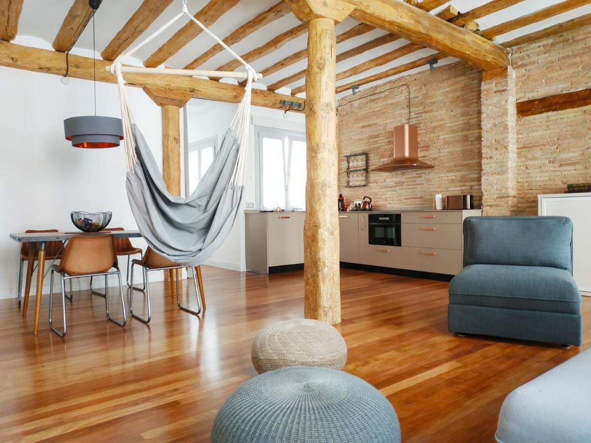 Apartamento Lux Wood Loft With Air Con & Lift Logroño Exterior foto